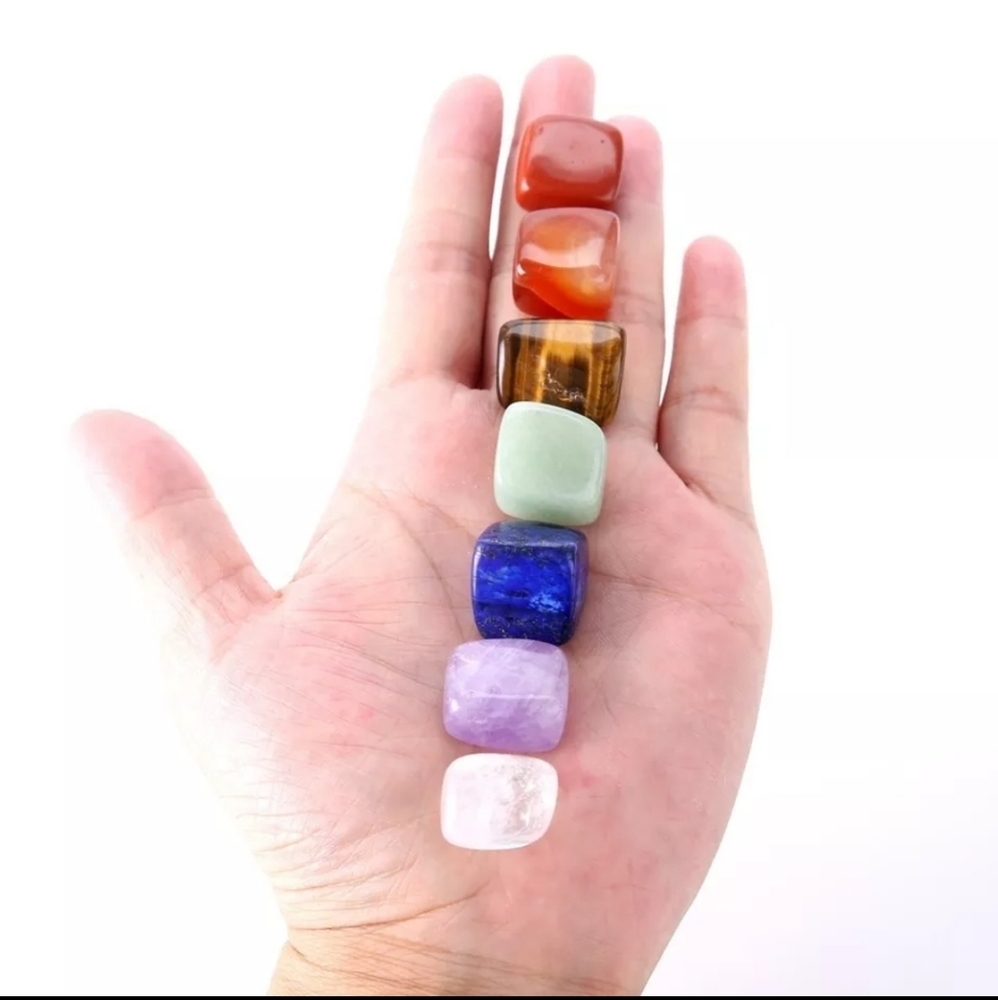 CHAKRA CLEANSING BALANCING KIT. 7 STONES - Picture 1 of 6